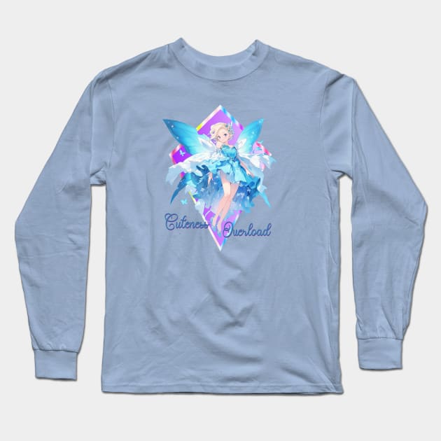 Cuteness Overload Fairy Girl Long Sleeve T-Shirt by PlayfulPandaDesigns